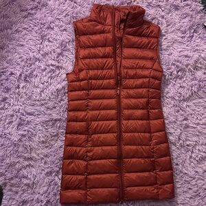 Women's Quilted Vest in Rust